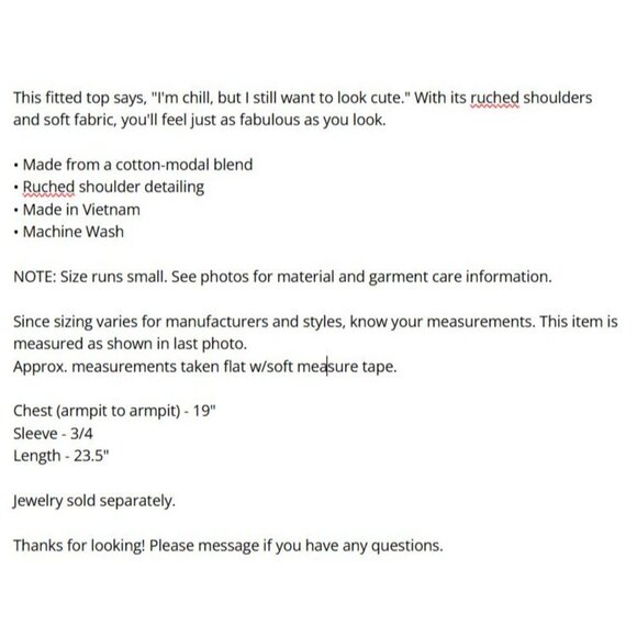 Calvin Klein Top Womens Size Large Olive Green Long Sleeve Ruched Shoulder - Picture 9 of 10